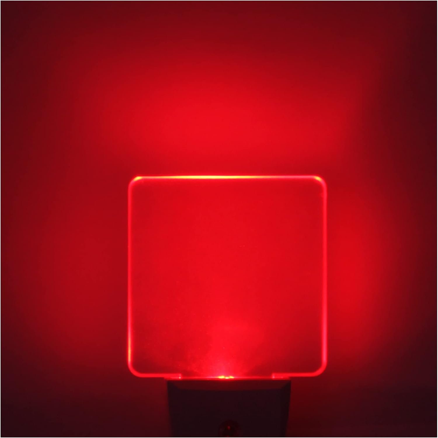Red Night Lights Plug in 2 Pack, 0.5W with Dusk to Dawn Sensor, Auto On/Off