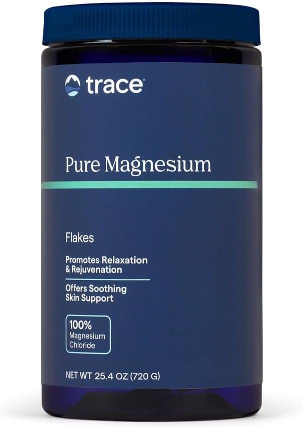 Trace Minerals Magnesium Bath Flakes, Unscented, 25.4 oz