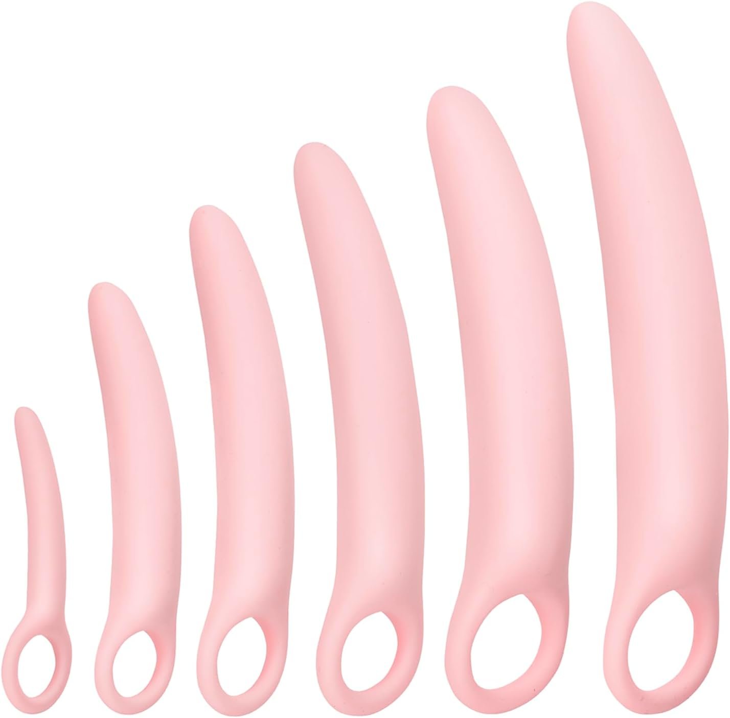 6-Pack Silicone Dilators for Pelvic Floor for Women, Full Set