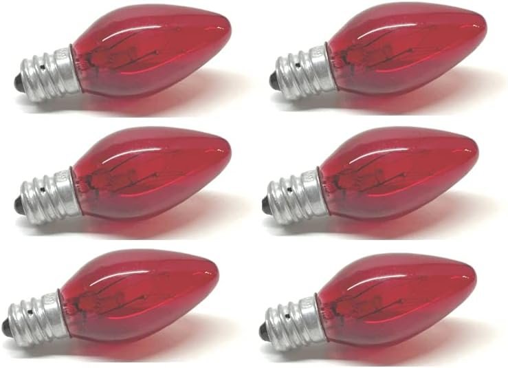 Red Color Night Light Bulb – 6PC