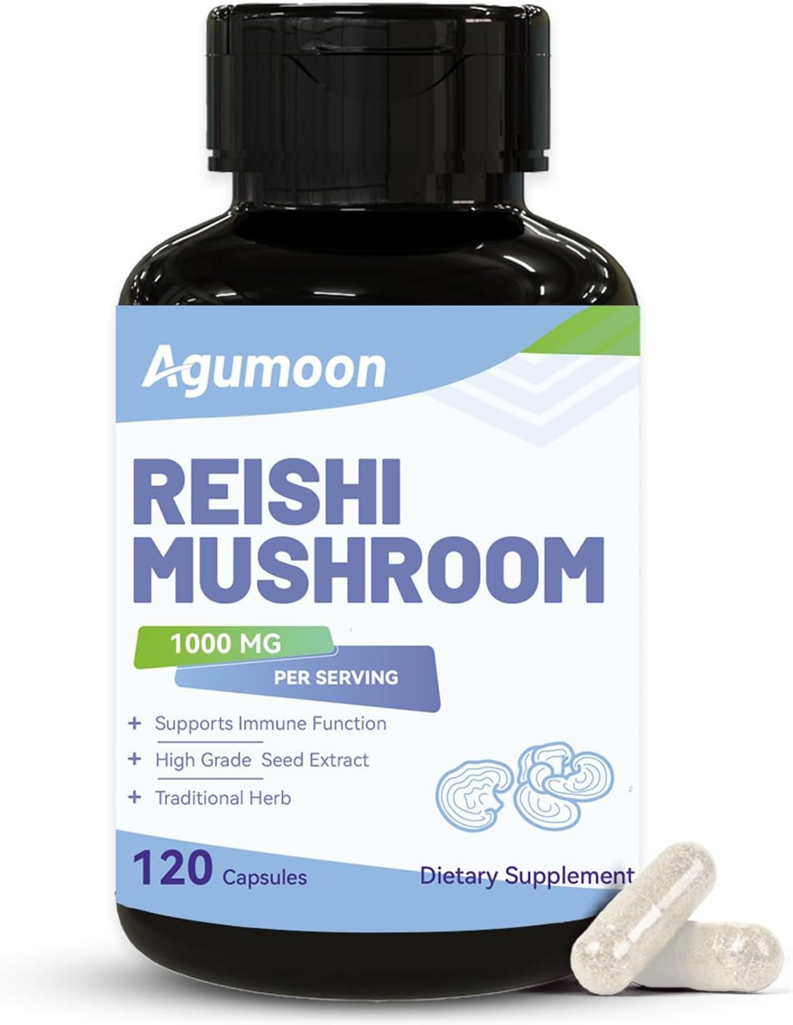 Reishi Mushroom Supplement – 1000mg Reishi Mushroom Capsules