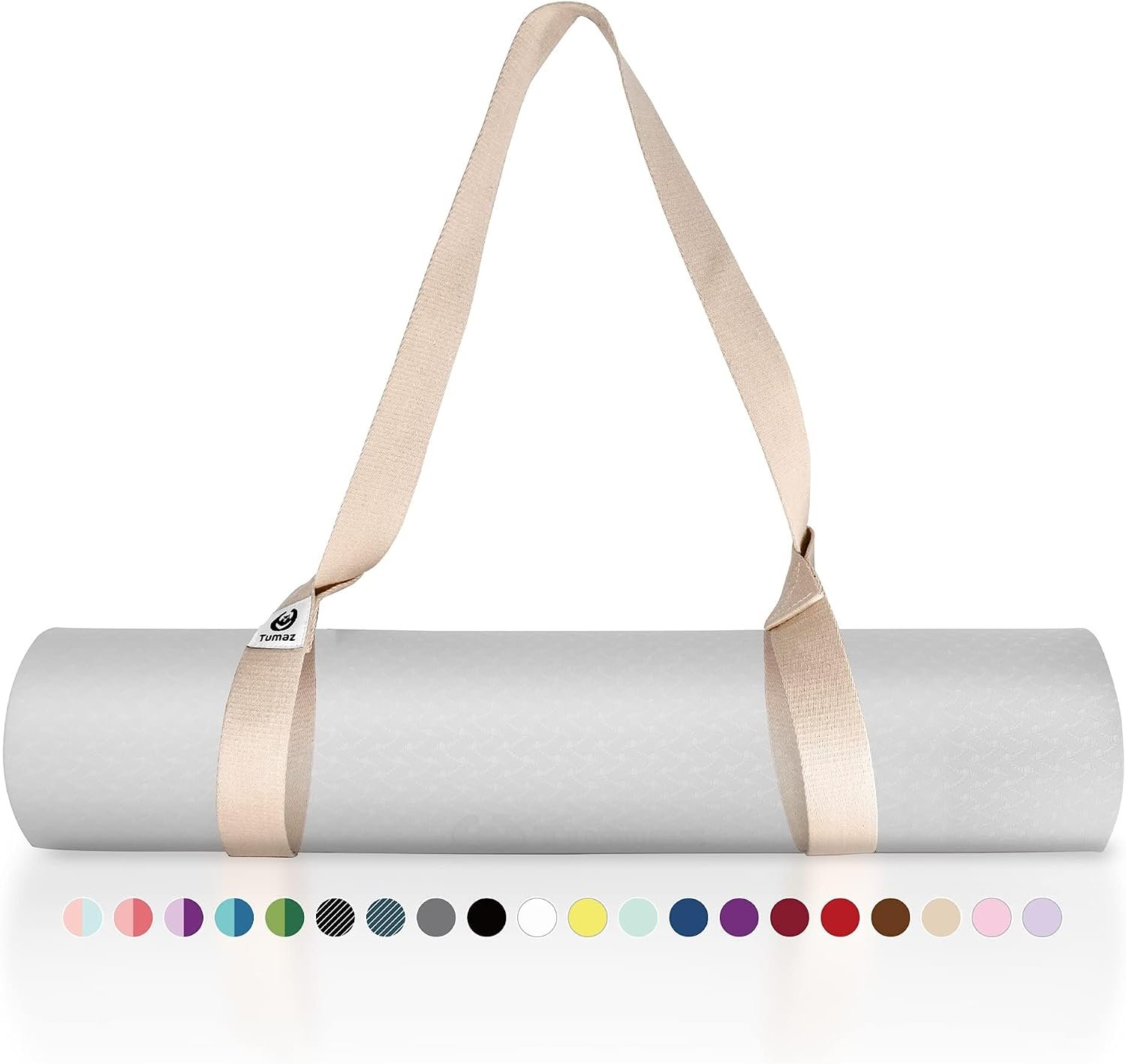 Tumaz Yoga Mat Strap Adjustable Carrier for All Yoga Mats, 2 Sizes