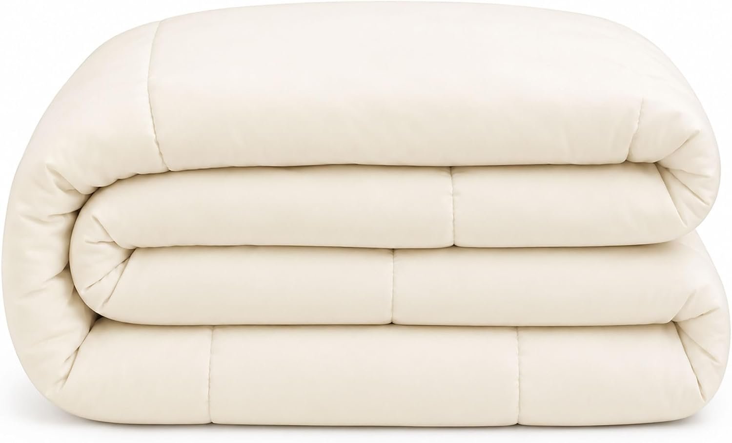 OrganicTextiles 100% Natural Australian Wool Mattress Pad with Organic Cotton Cover (Queen Size), Moisture Wicking, Luxurious Soft Feel, Baffle Box Stitching, Temperature Regulation, Machine Washable