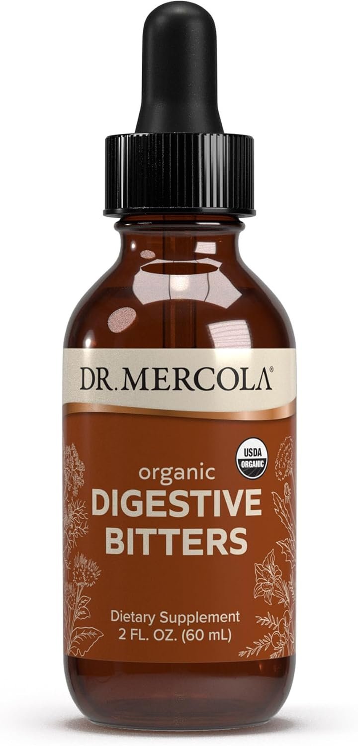 Dr. Mercola Organic Digestive Bitters Liquid Drops, 2 fl oz