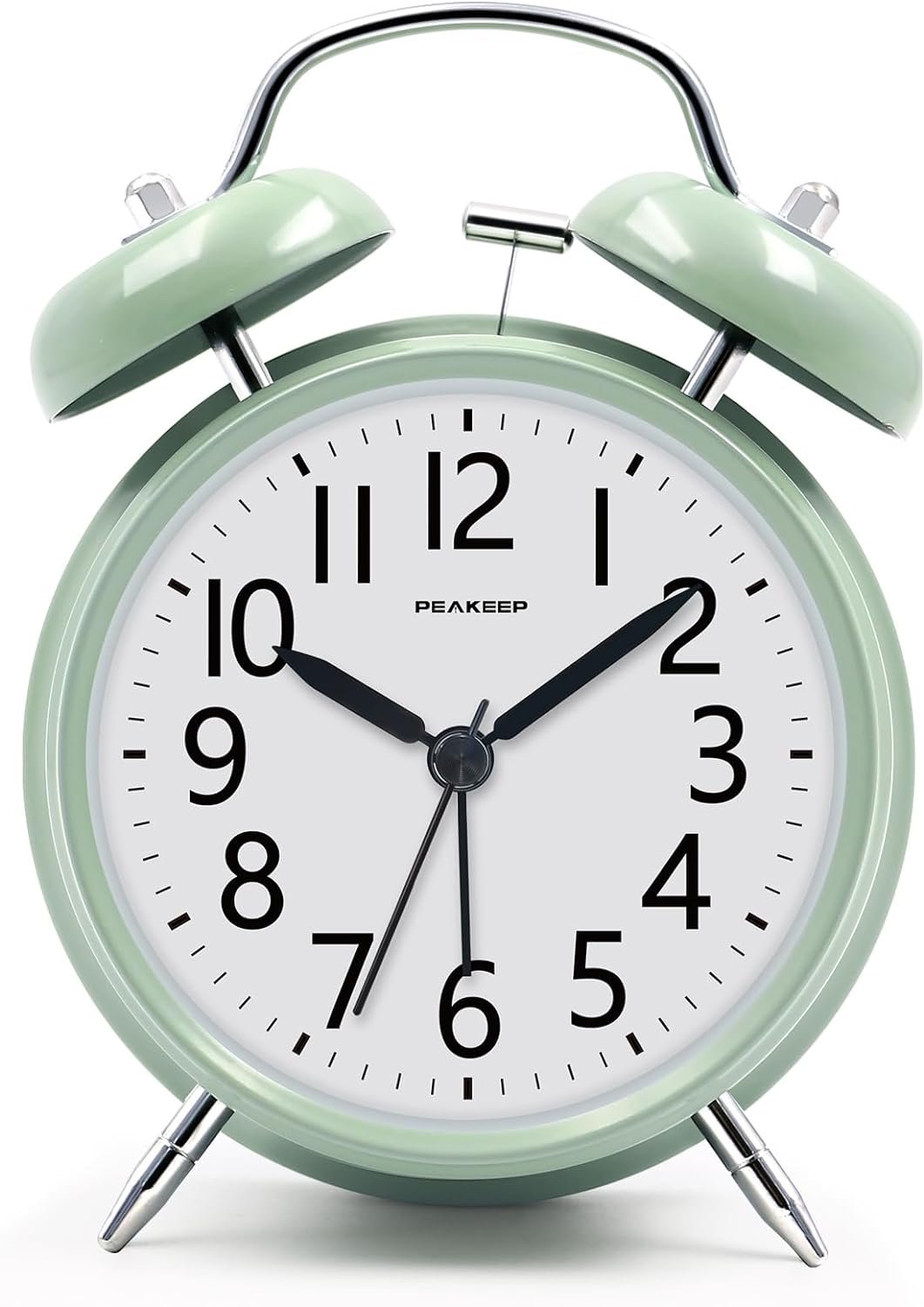 Peakeep Loud Battery Alarm Clock for Heavy Sleepers Adults Kids