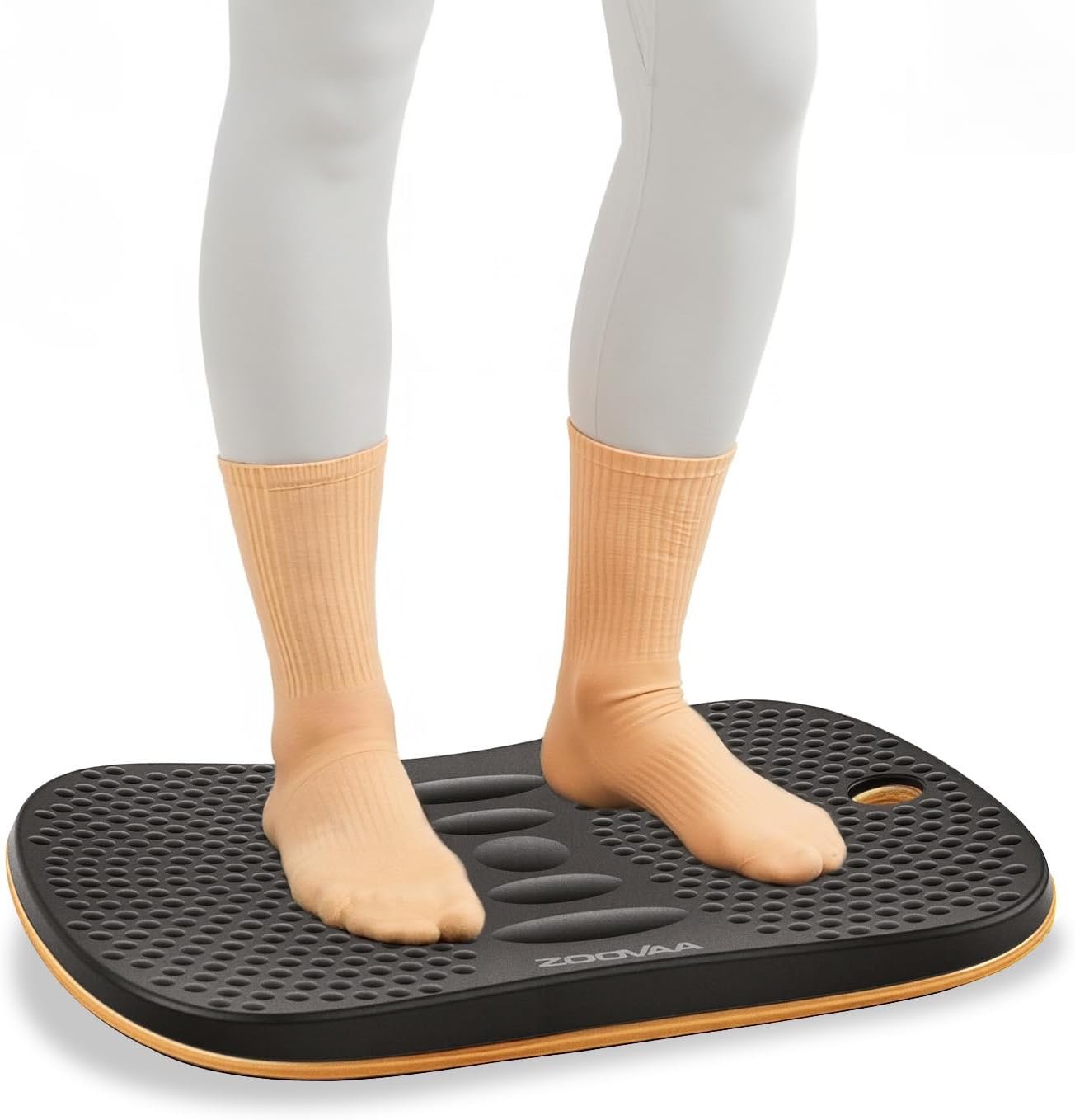 Wobble Balance Board for Standing Desk – Wooden Exercise Board for Balance