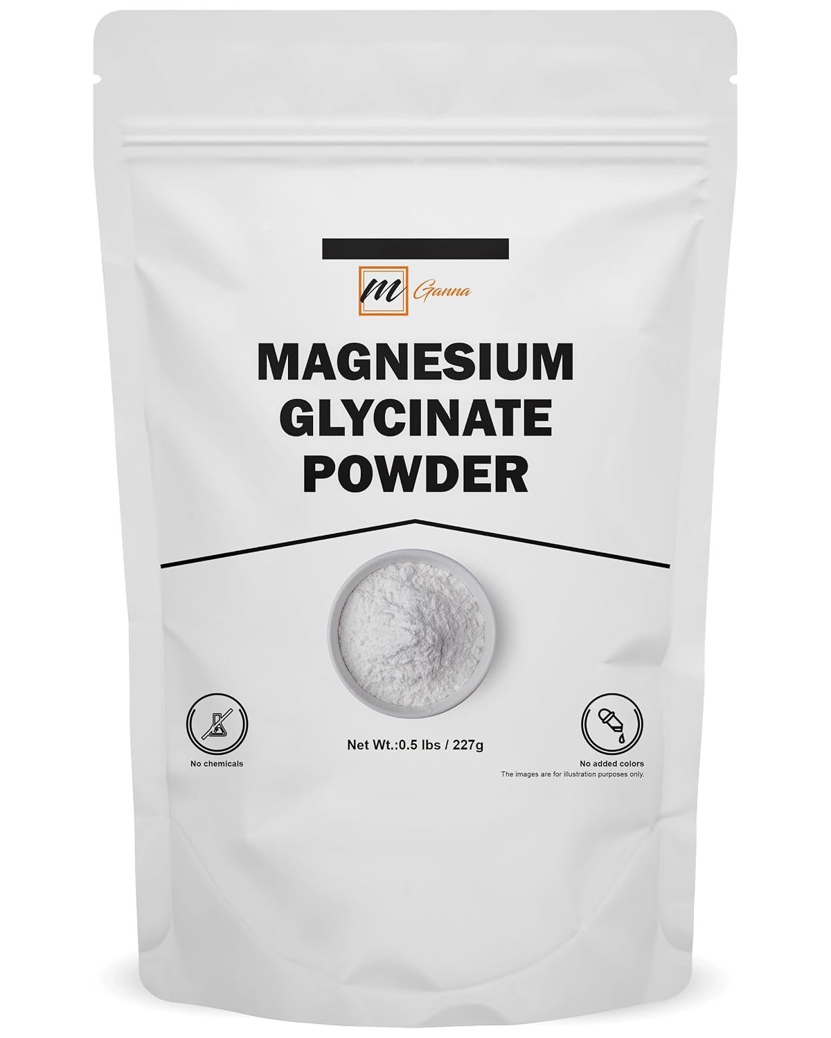 Magnesium Glycinate Powder | 227g / 0.5 lbs Fine & Free-Flowing | Ideal for DIY & Blending