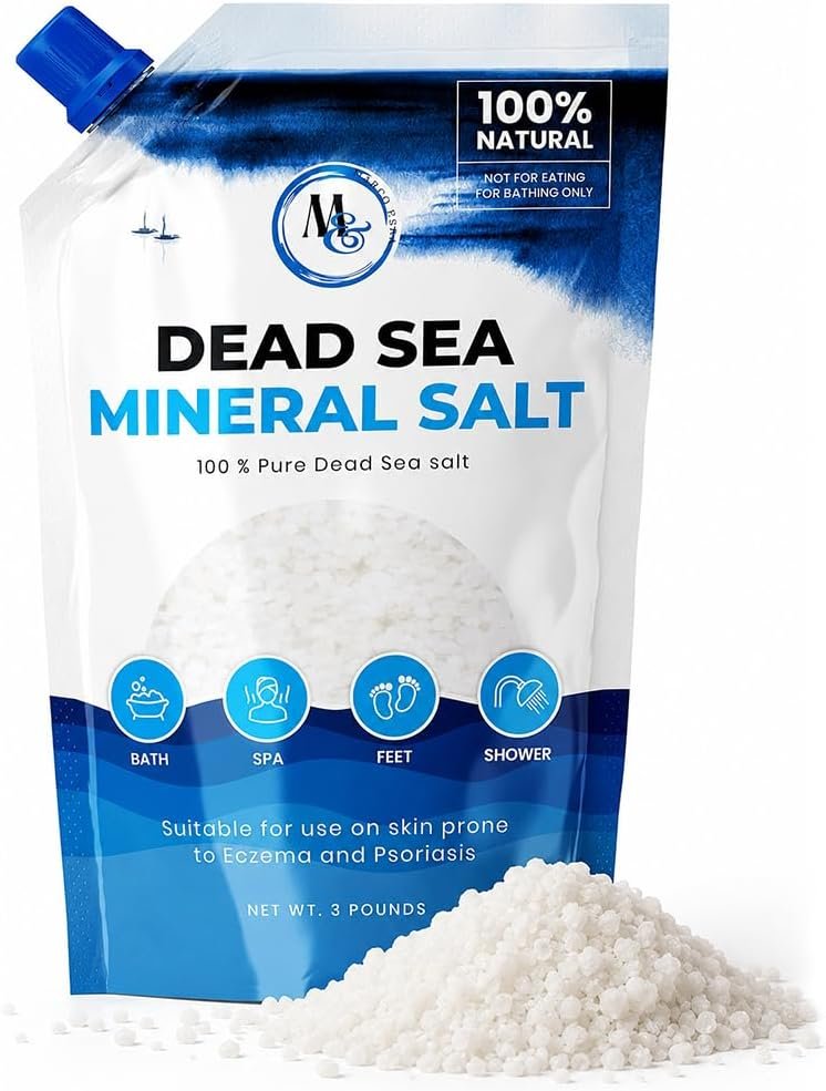 Pure Dead Sea Bath Salt for Bath & Foot Soak, Unscented, 3 lb