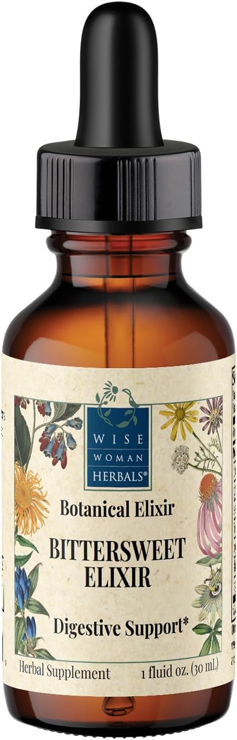 Wise Woman Herbals Bittersweet Elixir, Digestive Support Bitters, 1oz