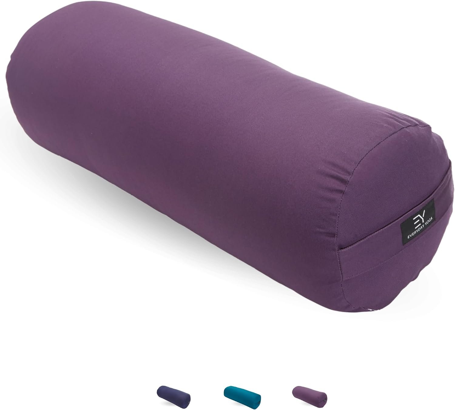 Everyday Yoga Premium Bolster, Soft Meditation Pillow, Multi-Colors