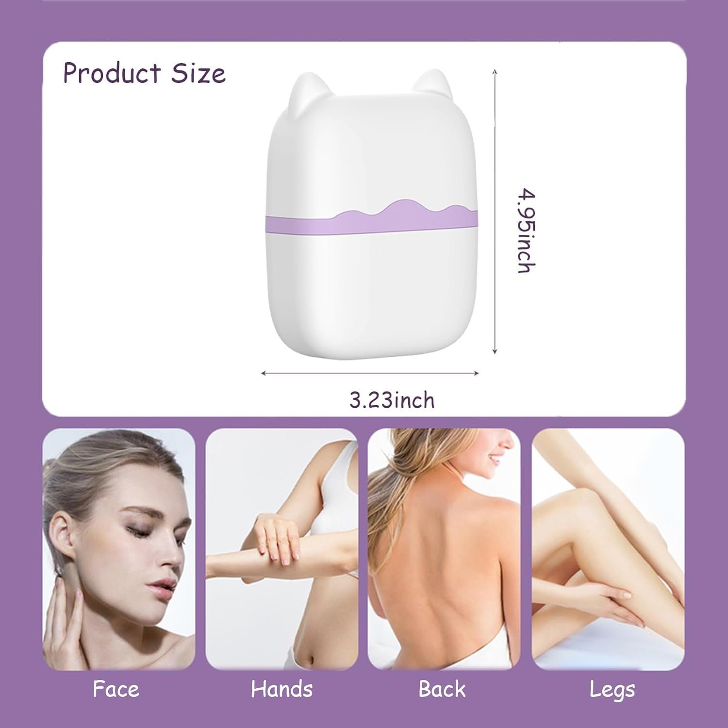 Ice Roller for Face Eyes Multi Functional Facial Skin Care Tools with 2 in 1 Face Roller for Reduces Puffiness, Self Care for Men Women