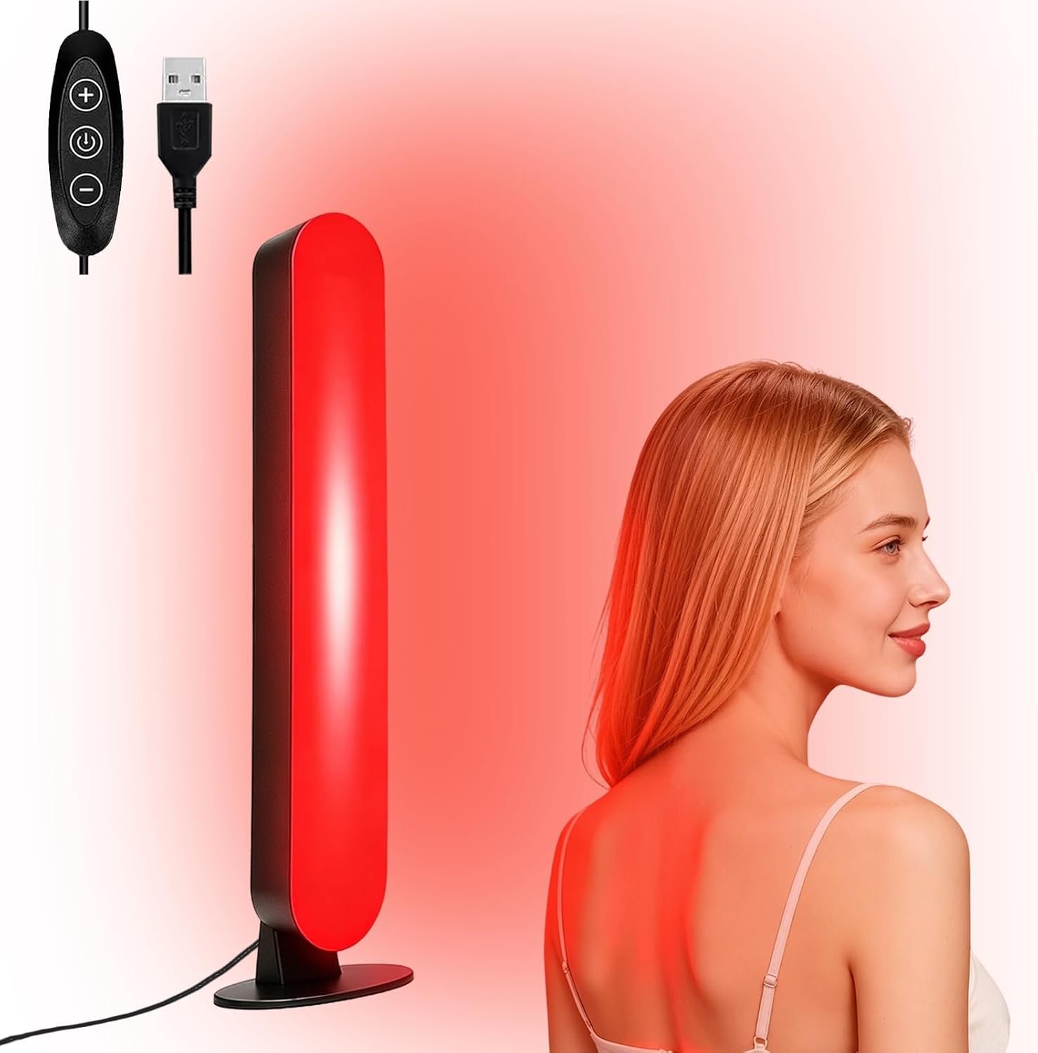Red Light Lamp, 660nm Red & 850nm Near Infrared Light
