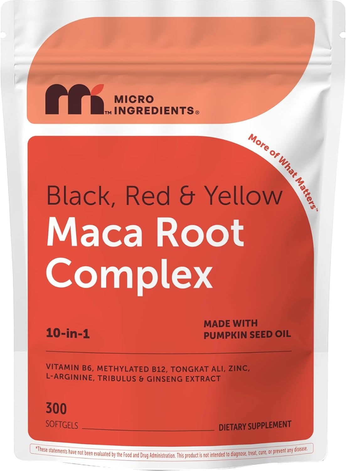 Micro Ingredients Maca Root Complex for Women & Men, 300 Softgels