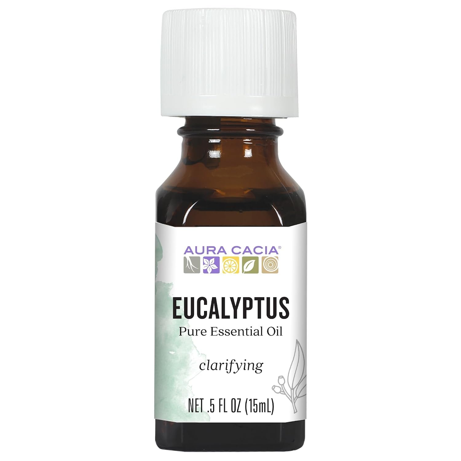 Aura Cacia 100% Pure Essential Oils – Eucalyptus – 0.5 oz