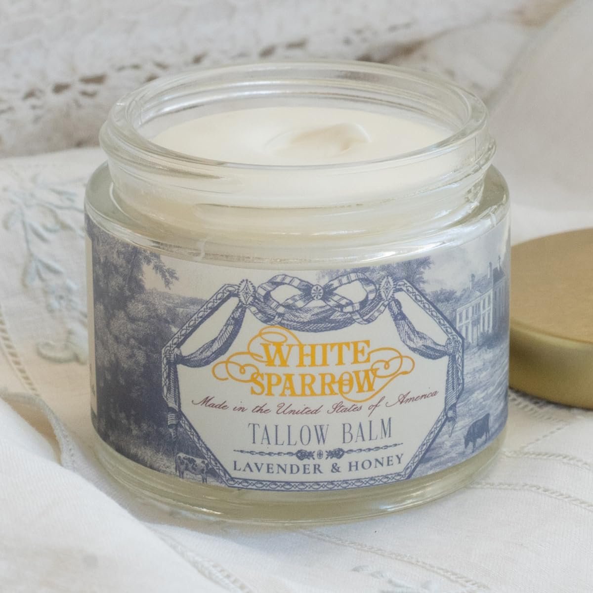 Organic Grass Fed Tallow Balm – (Lavender & Honey) Organic Tallow from Grass Fed Cows & All Organic ingredients. For Face and Body. (2.0 oz)…