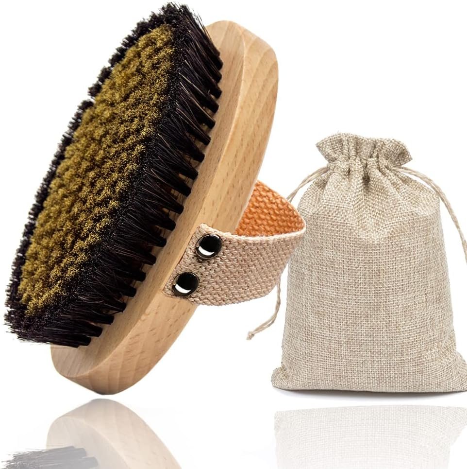 Copper Body Brush – Ion Dry Brush to Wake Up, Smooth Skin, and Reduce Stress