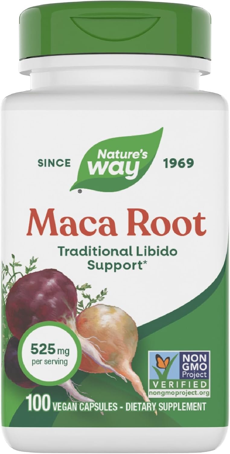 Nature’s Way Maca Root Capsules, Traditional Libido Support*, 100 ct