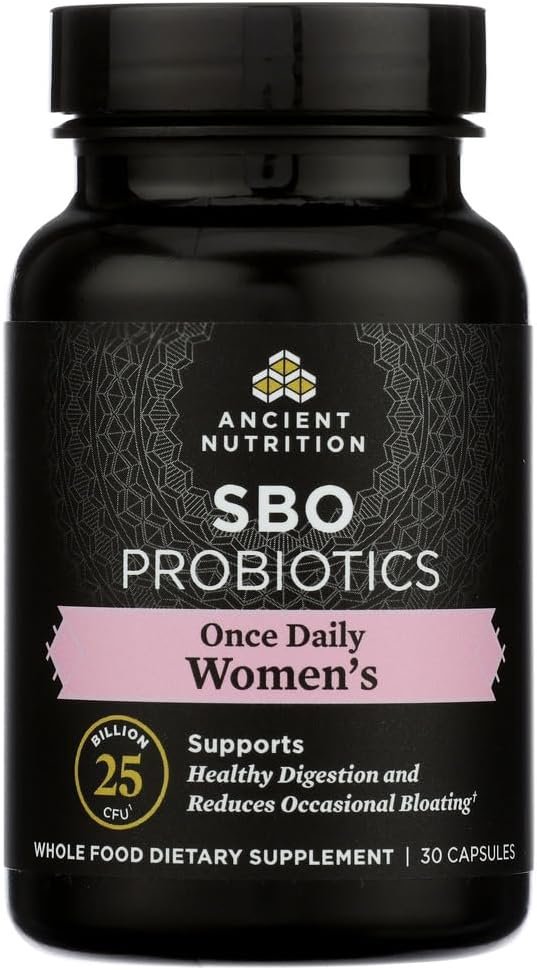 Ancient Nutrition SBO Probiotics for Women, 25 Billion CFUs* Once Daily