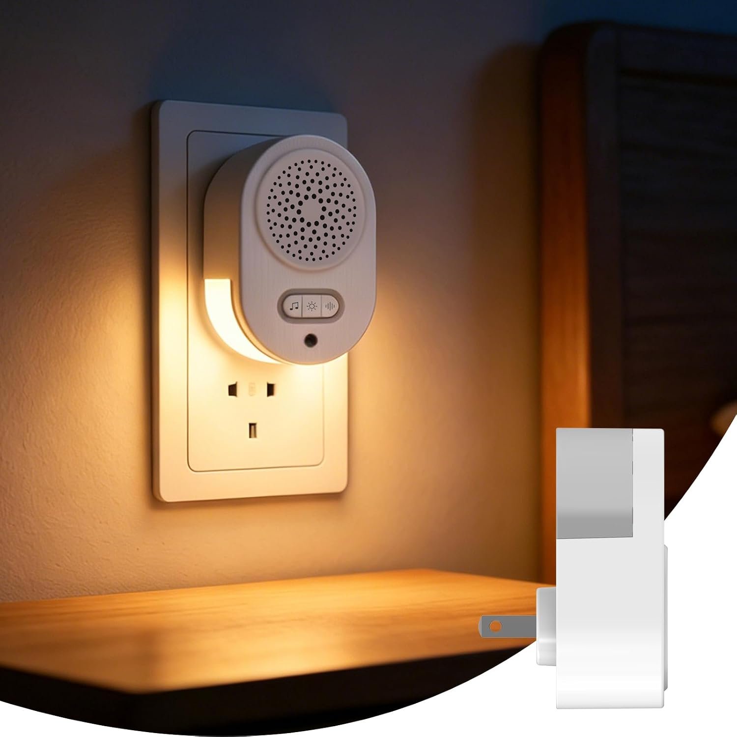 White Noise Machine Featuring RGB Color Night Light & Relaxing Sleep Sounds
