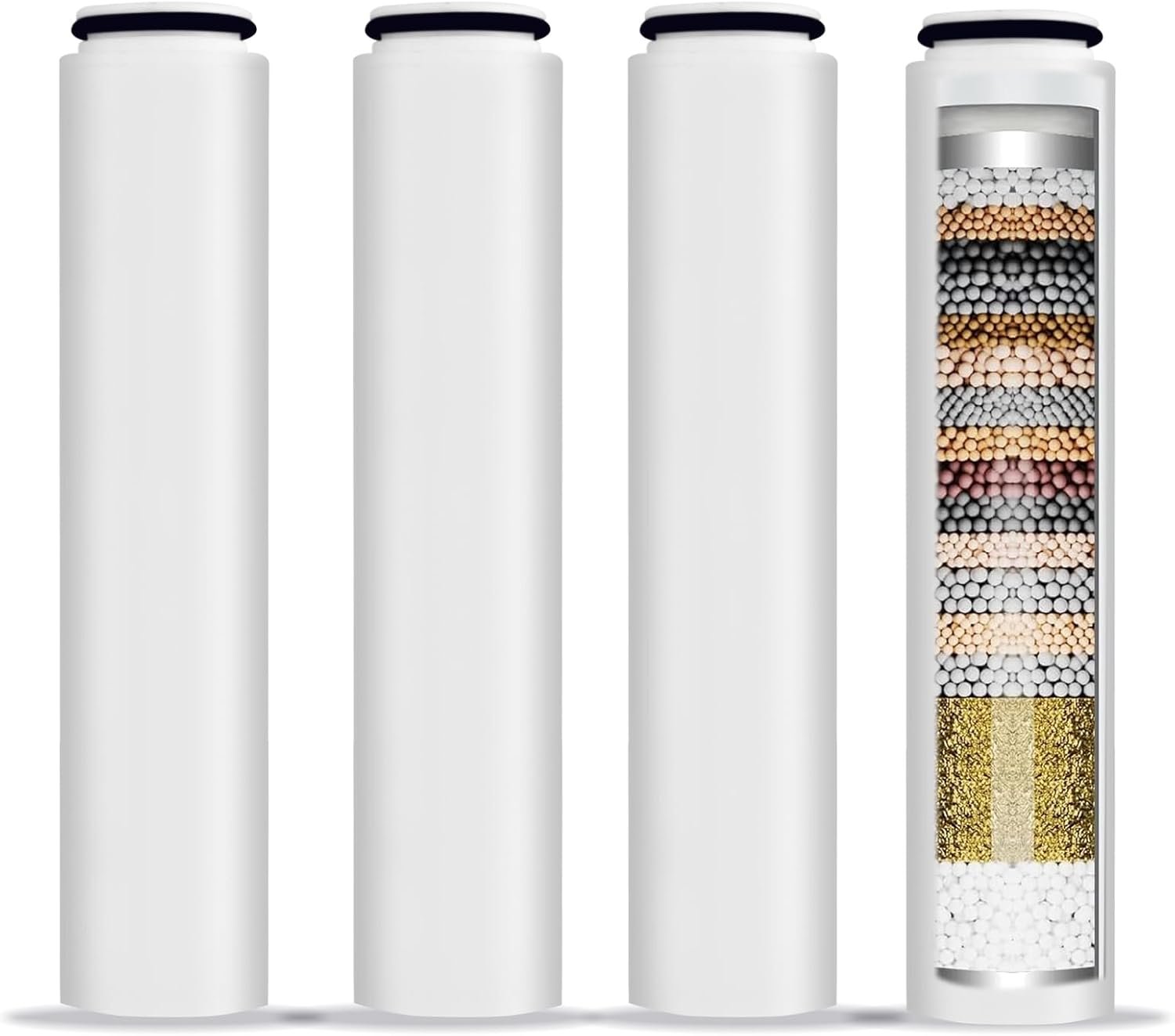 4 Pack Replacement Water Filter Compatible With Cobbe® Handheld Shower Head