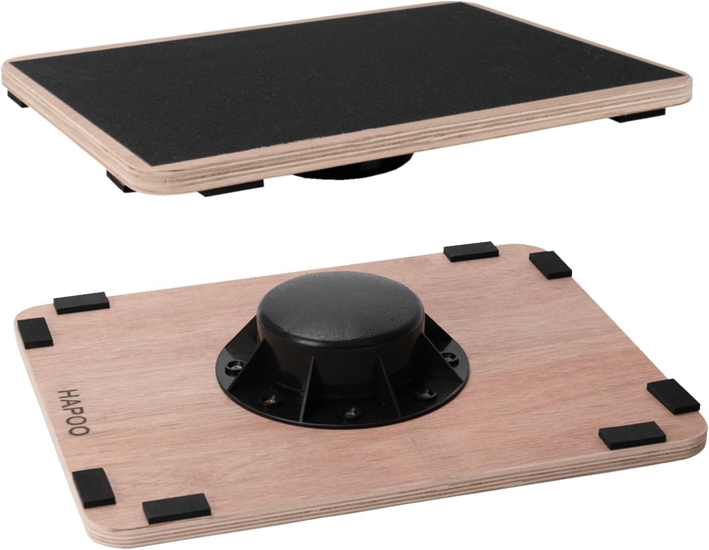 Wooden Wobble Board for Adults – Anti-Slip Balance Board for Stand-Desk Core Strength Therapy