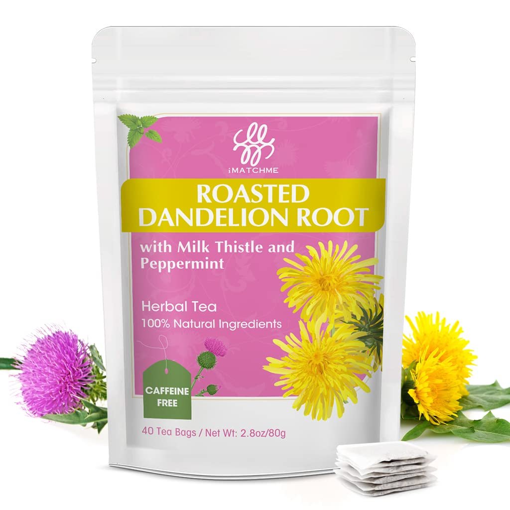 Dandelion Root Tea for Antioxidant & Digestive Support, 40 Tea Bags