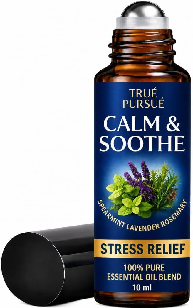 Calm & Stress Relief Frankincense & Lavender Essential Oil Roll On – 10ml