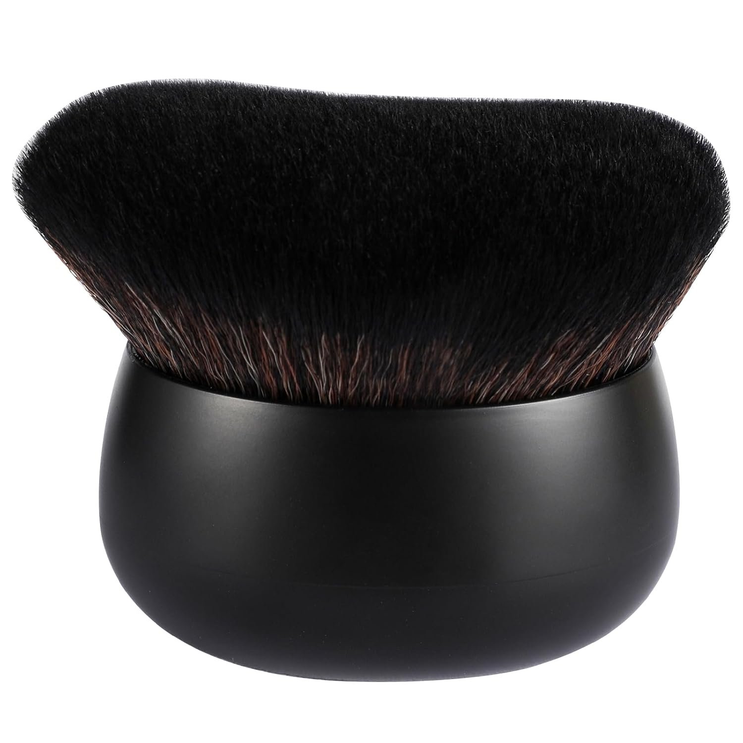 Extra Large Body Makeup Brush for Self Tanner, 75mm Leg Makeup & Bronzer Blend Kabuki Brush Ultra Soft Dense Vegan Bristles for Body Makeup, Oval Face & Back, Tattoo Cover up, Wet & Dry Use (Black)