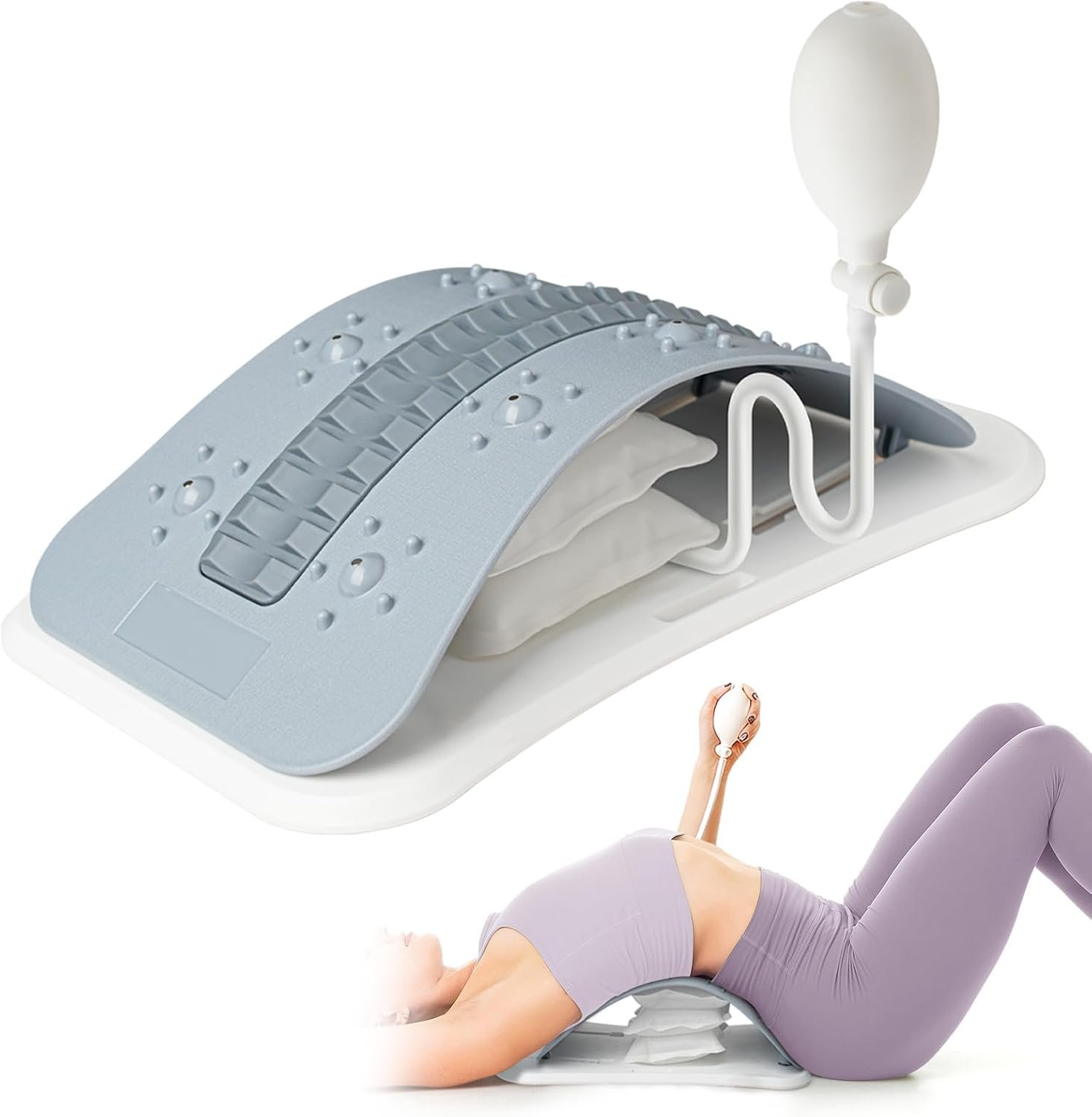 Adjustable Back Stretcher for Lower Back Pain Relief