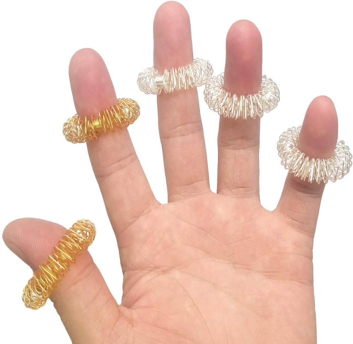 12 Packs Spiky Sensory Finger Rings
