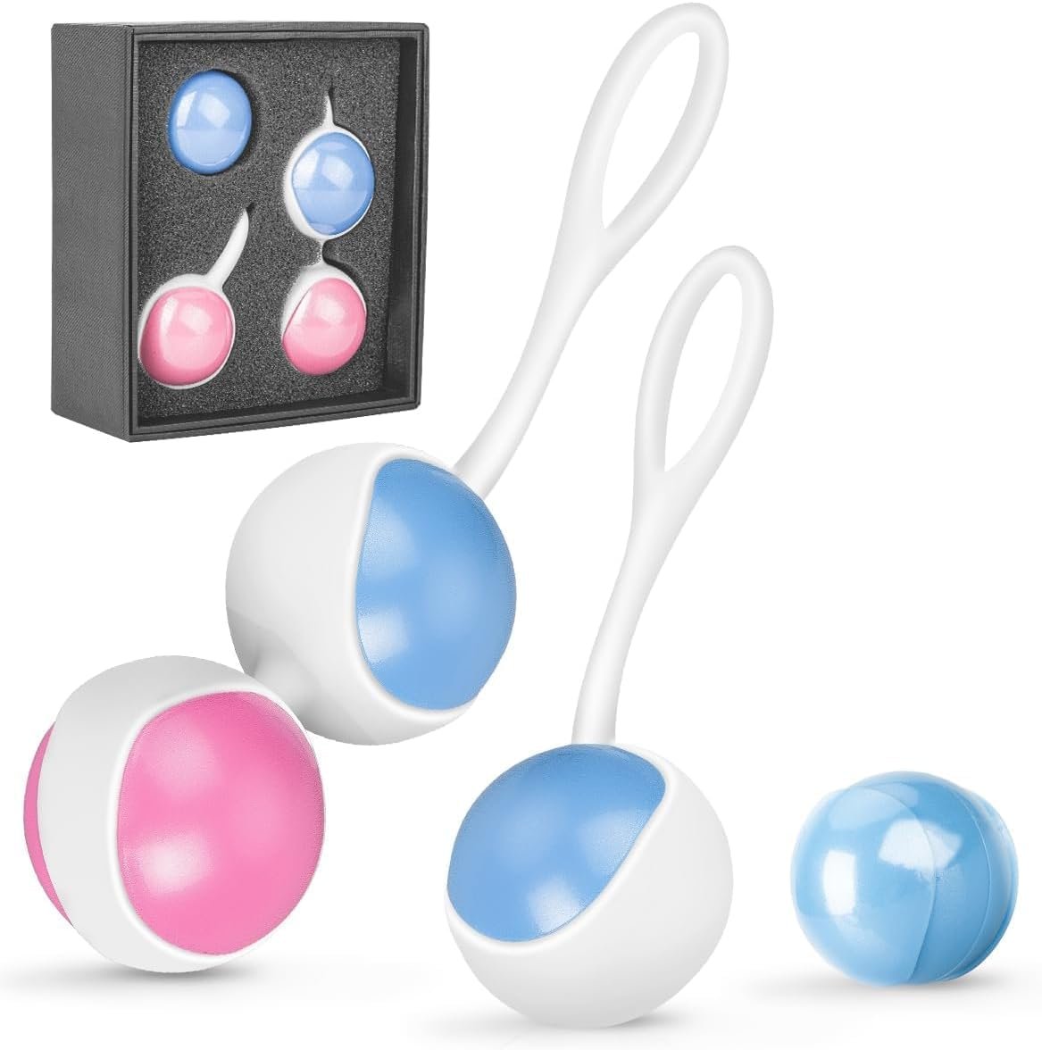Advanced Kegel Training Set, Kegel Exercises Weight Control, Integrated Design, Food Grade Silicone: Kegel Exercise System, Pelvic Floor Exercises
