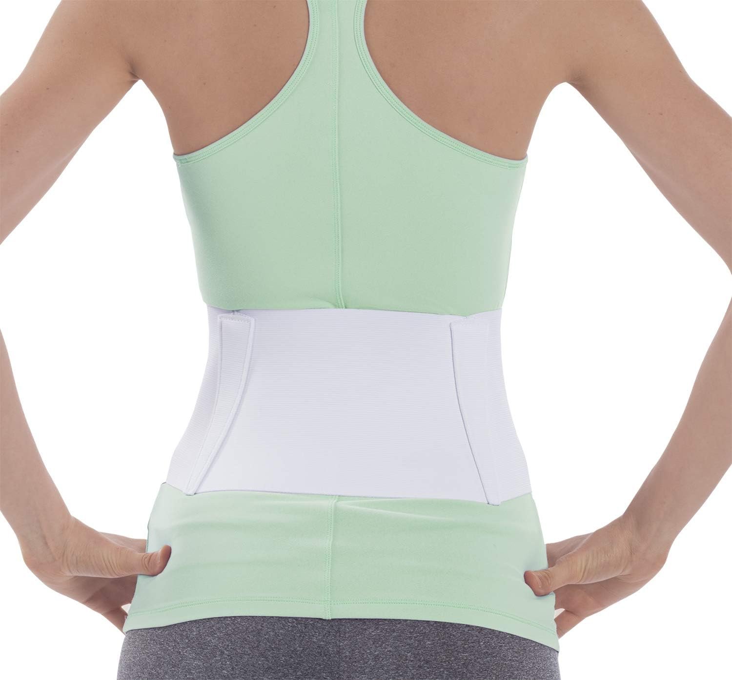 NYOrtho Tapered Abdominal Binder – Firm Compression Wrap – Breathable Stomach Support Post Injury or Surgery – With Contoured Body-Specific Design – 36-42 Inch – Made in USA