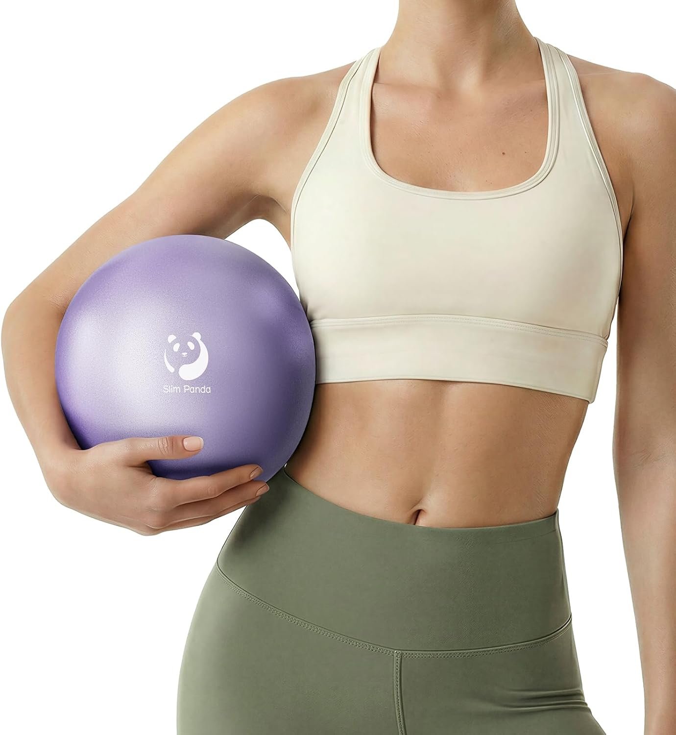 Slim Panda Pilates Ball 9 Inch Anti-Burst Small Exercise Ball