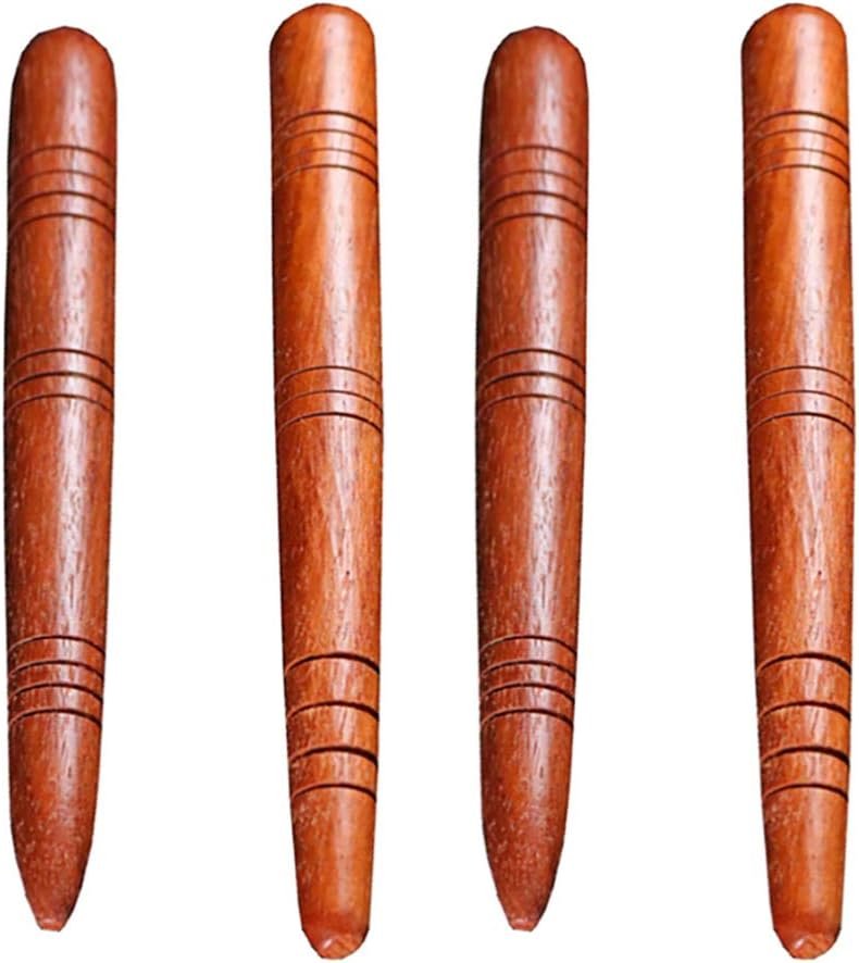 4Pcs Manual Acupressure Pen Wooden Thai Massage Stick Rod Deep Tissue Massage Tool Trigger Point Relief Pain Therapy Tools Full Body Relaxing Gifts Acupressure Pen,Acupressure Tools