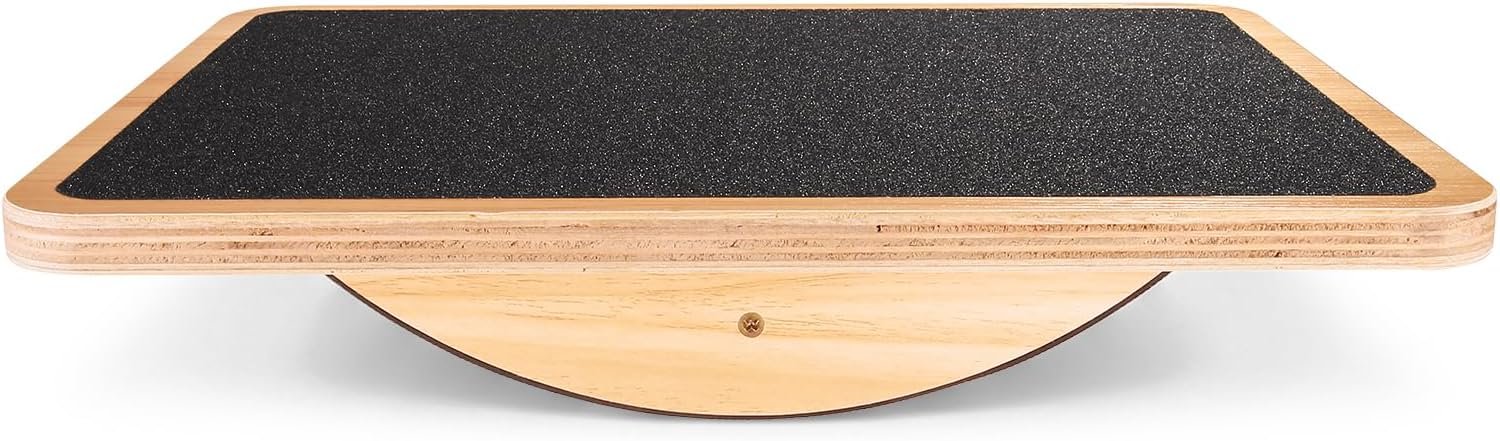 StrongTek Wooden Balance Board, Basic Rocker or Advanced 360° Wobble