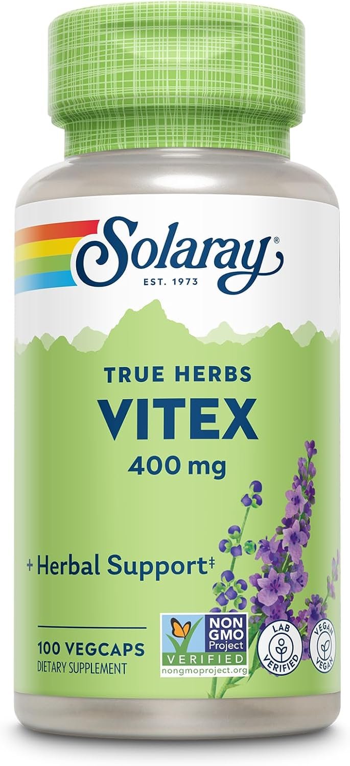 Solaray True Herbs Vitex Berry 400 mg, 100 Vegan Capsules