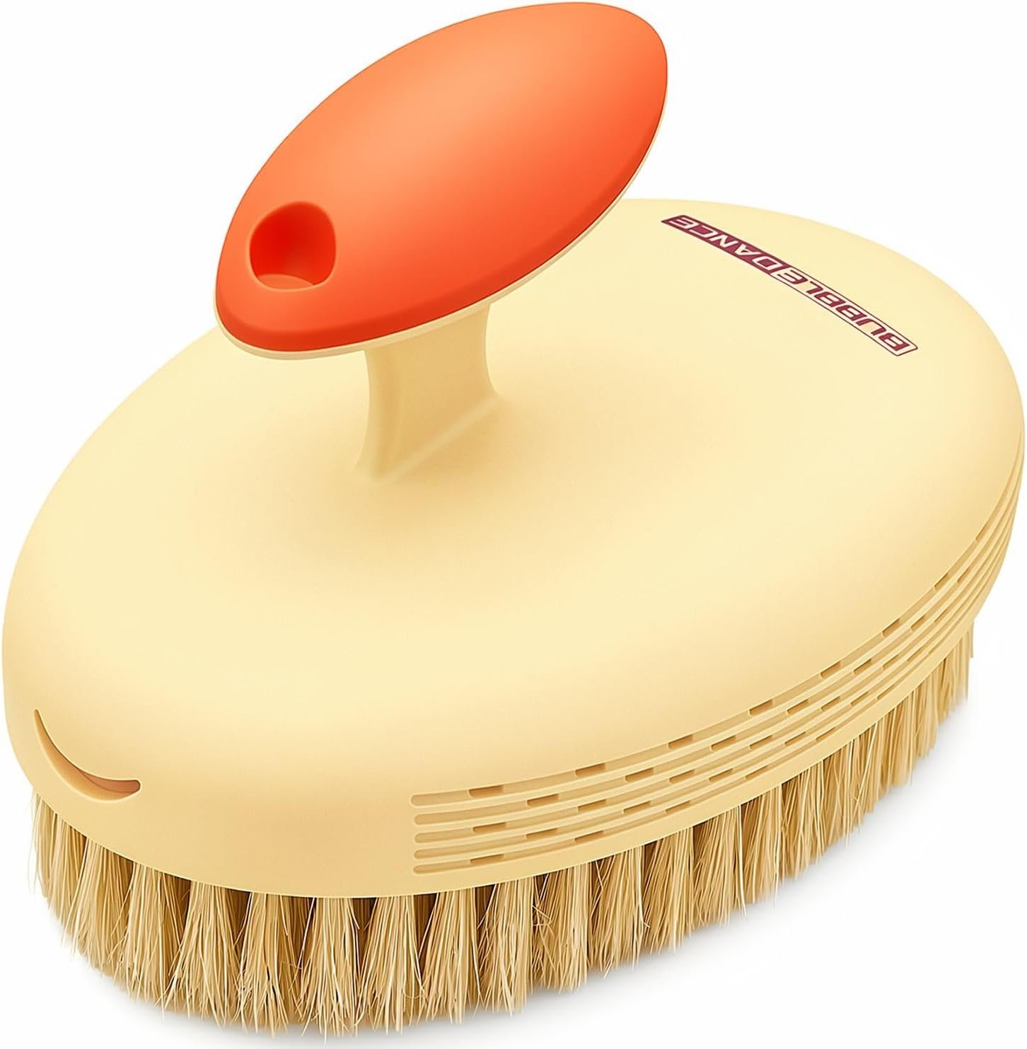 Dry Body Brush, Pebble Base, Natural Boar Bristles, No Shedding