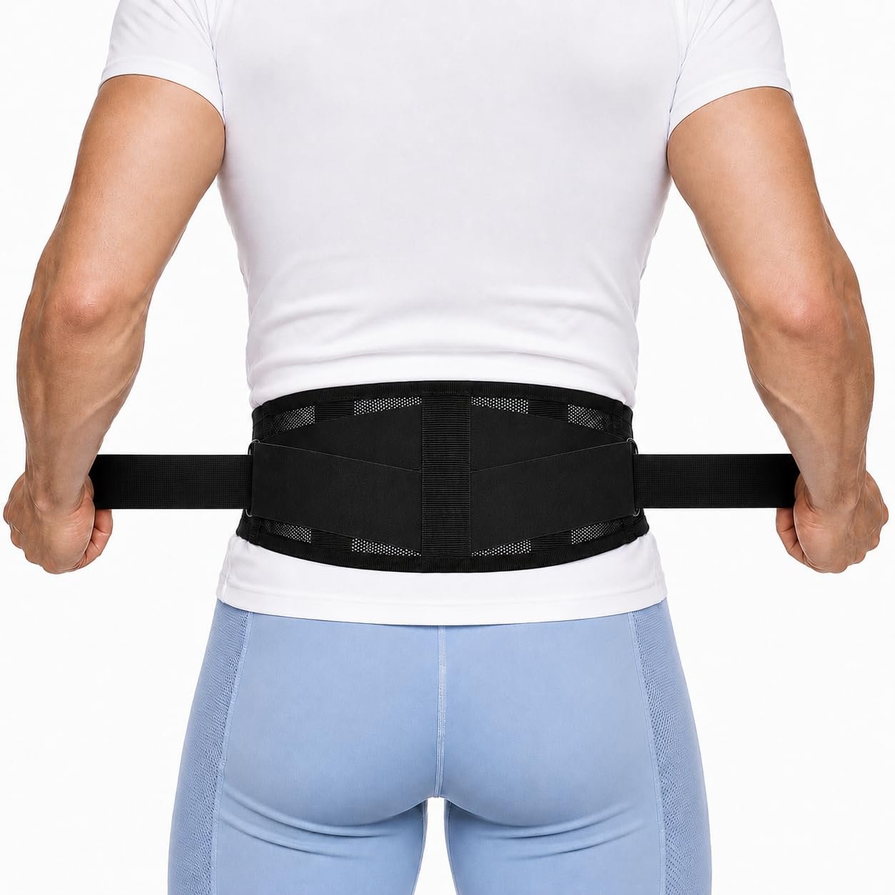 Lower Back Brace for Women and Men, Thin Lightweight Back Support Belt