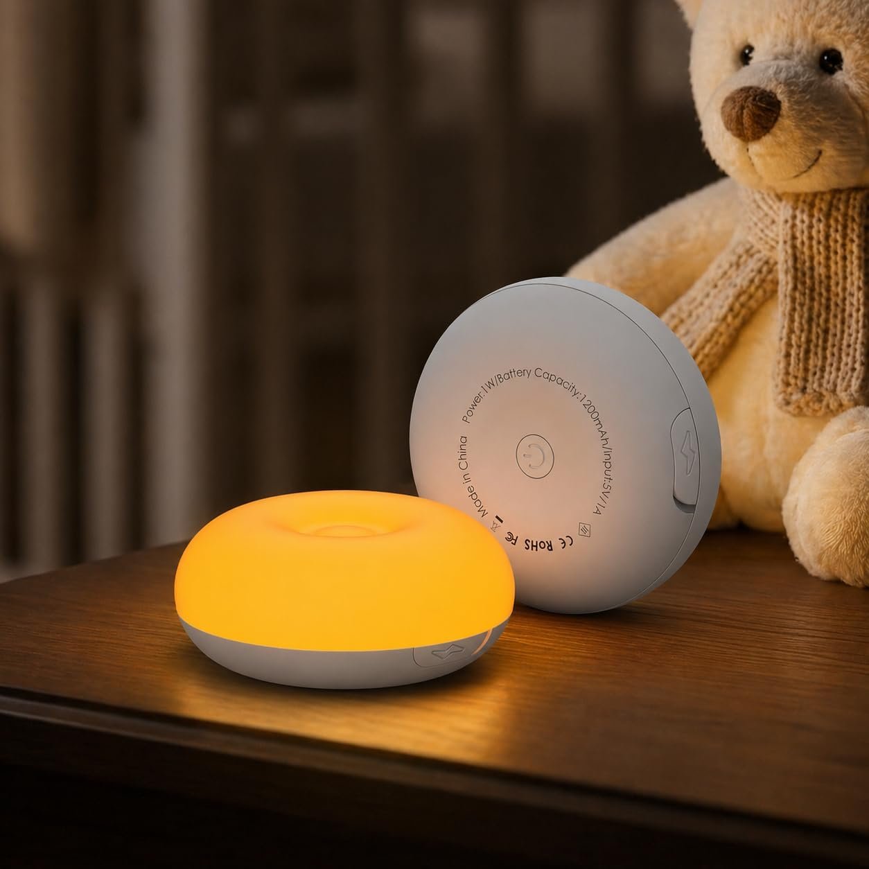 Bakzon Baby Night Light, Nursery Egg Light with Upgraded Flip Design