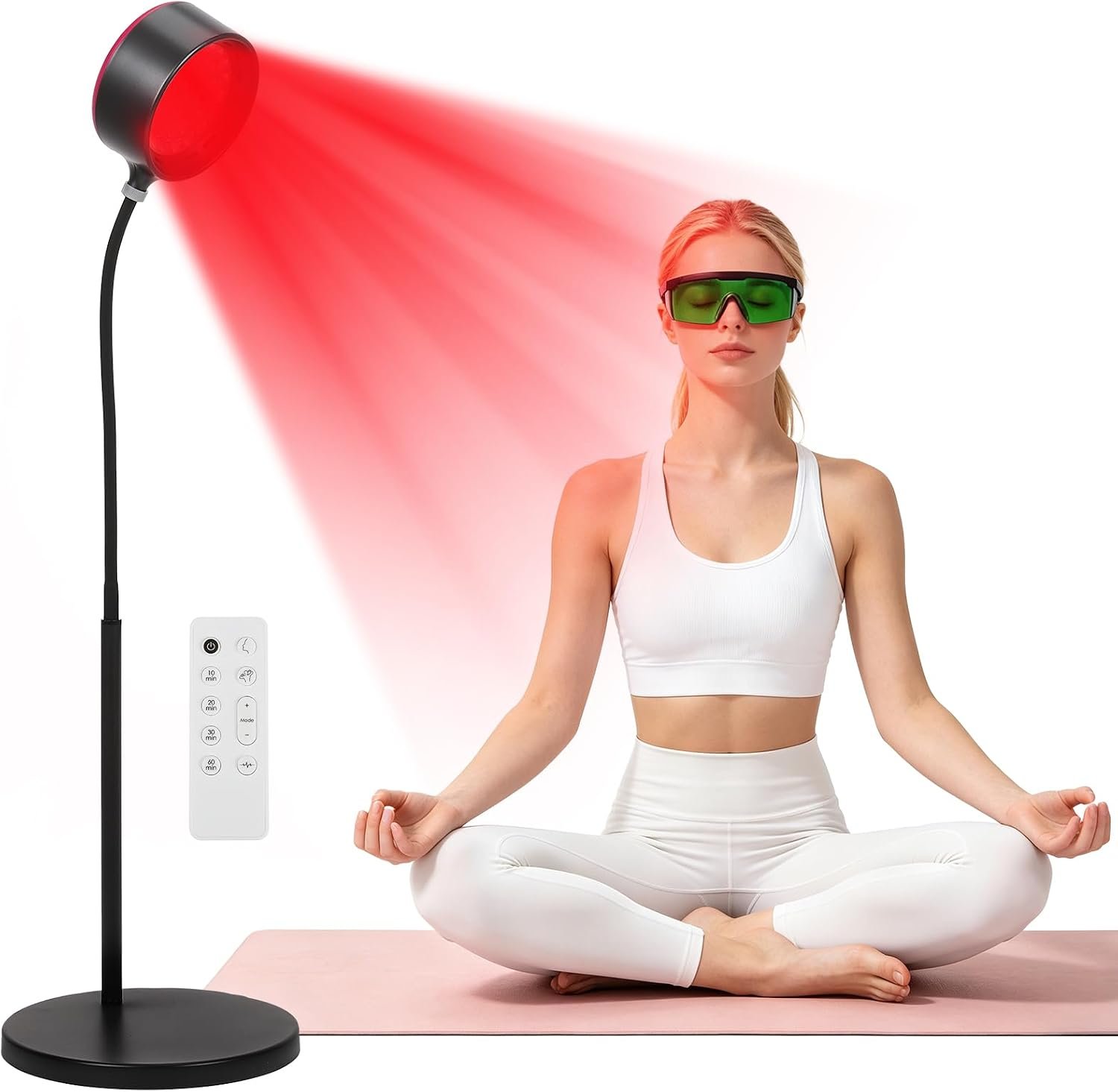 VARIPOWDER Red Light Therapy Lamp for Face and Boby Infrared Heat Lamp
