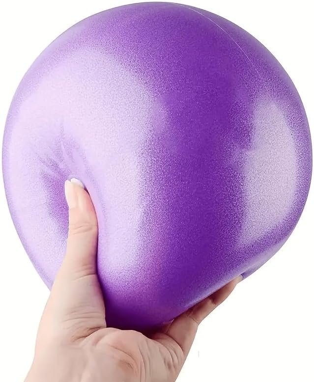 Small Non-Slip Pilates Ball, PVC Mini Exercise Ball for Core Training, Portable Yoga Stretch Ball for Home Office Gym, Multicolor Mini Fitness Pilates Ball