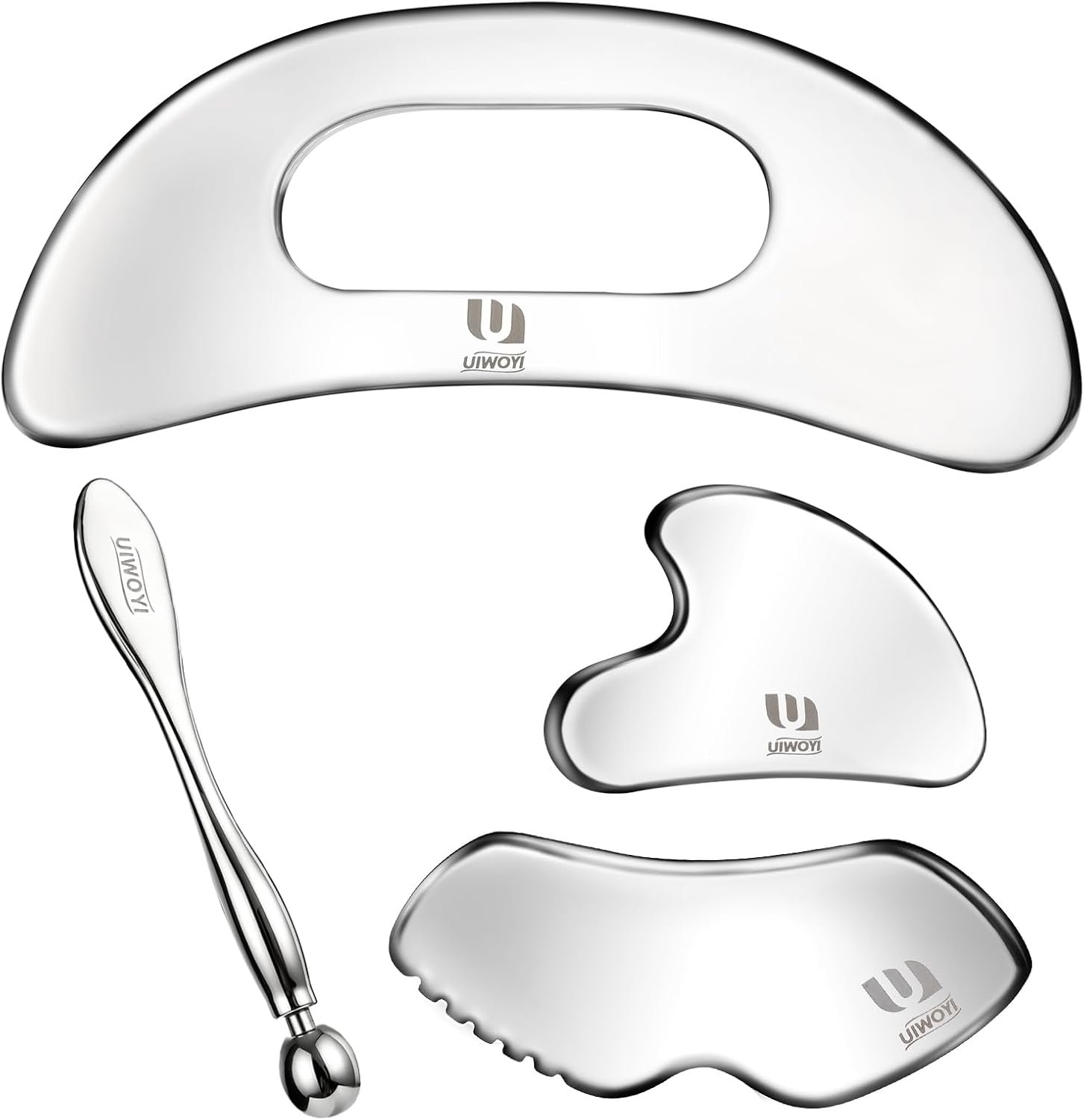 4 in 1 304 Stainless Steel Gua Sha Tools Set