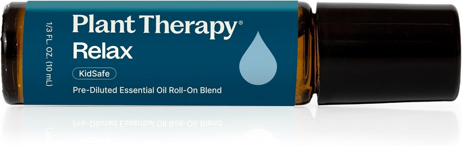 Plant Therapy Relax Essential Oil Blend Pre-Diluted Roll On 10 mL (1/3 oz)