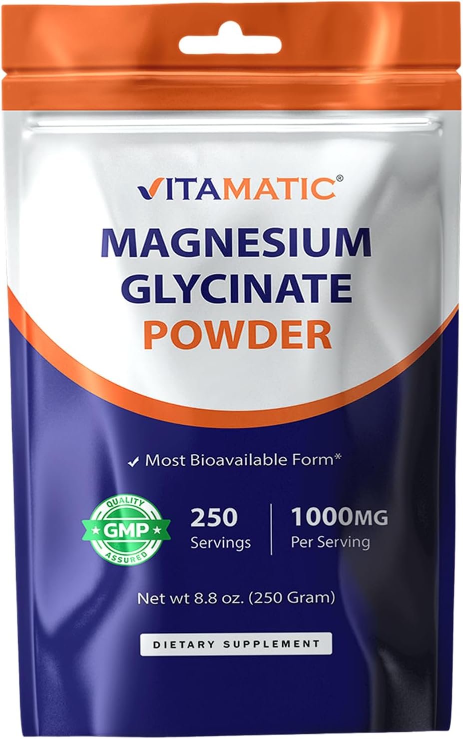 Vitamatic Magnesium (from Glycinate & Oxide) – Supports Muscle, Joint, and Heart Health 250 Grams