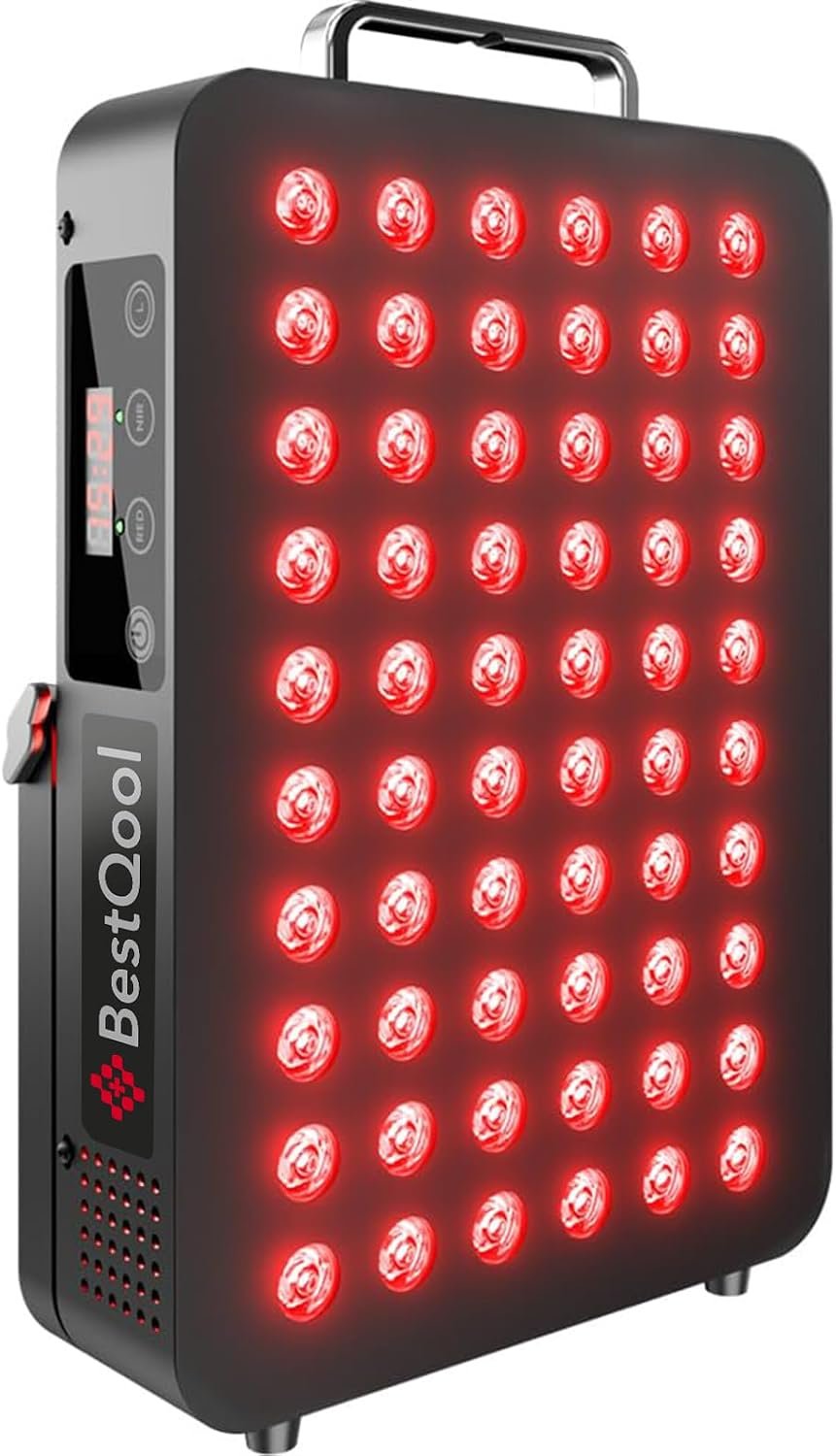 BestQool Red Light Therapy Panel, 660nm Red & 850nm Infrared Light, 105W