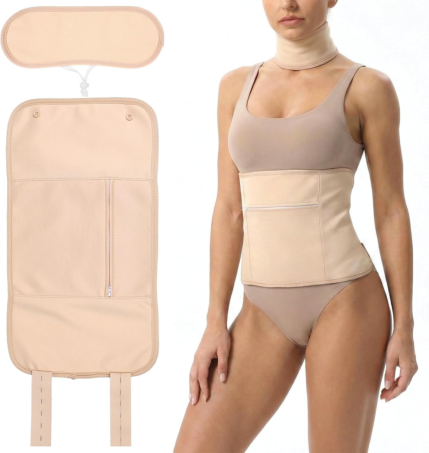 2Pcs Castor Oil Pack Wrap, Soft Cotton Castor Oil Abdominal Patch