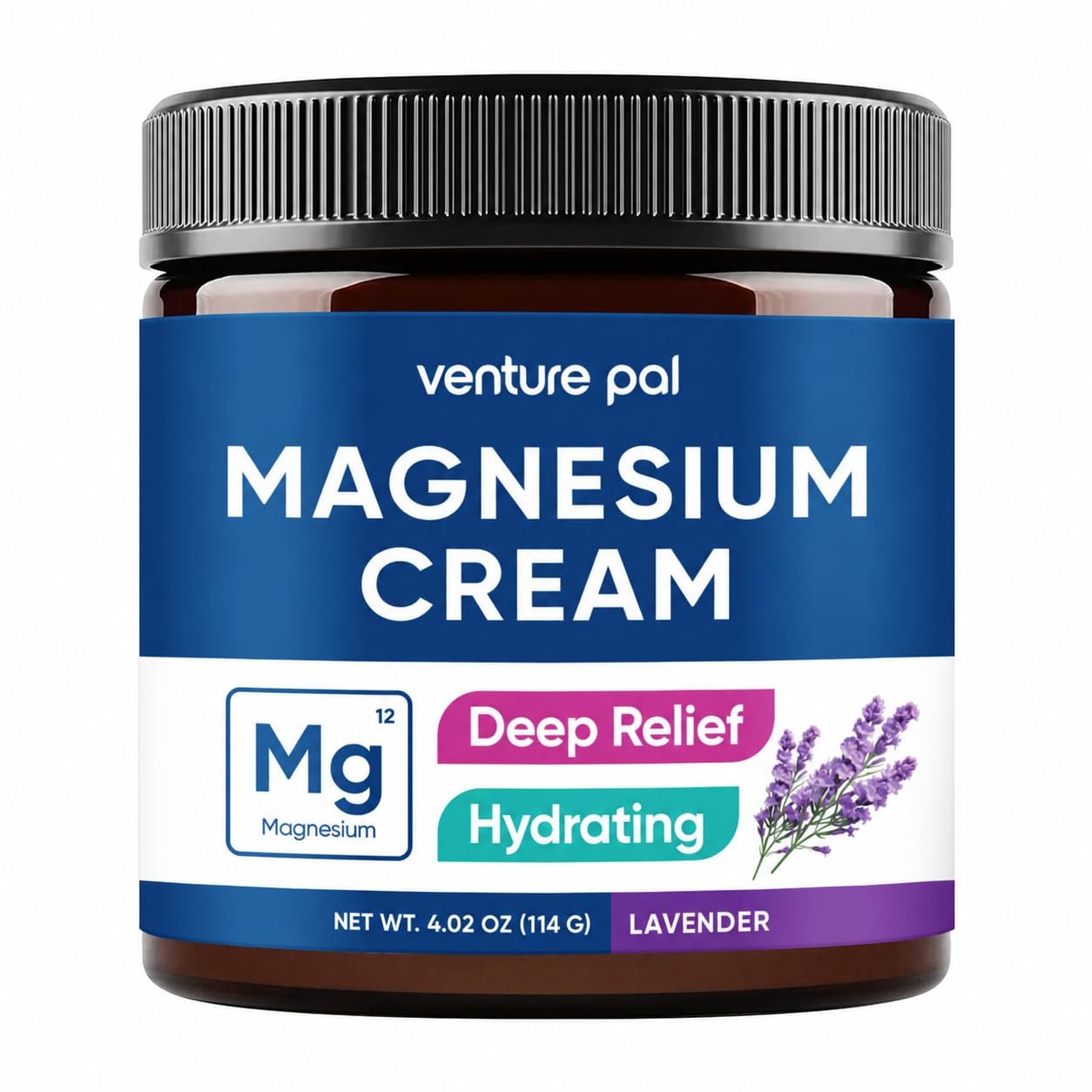 Venture Pal Topical Magnesium Cream, Highly Concentrated Magnesium Lotion