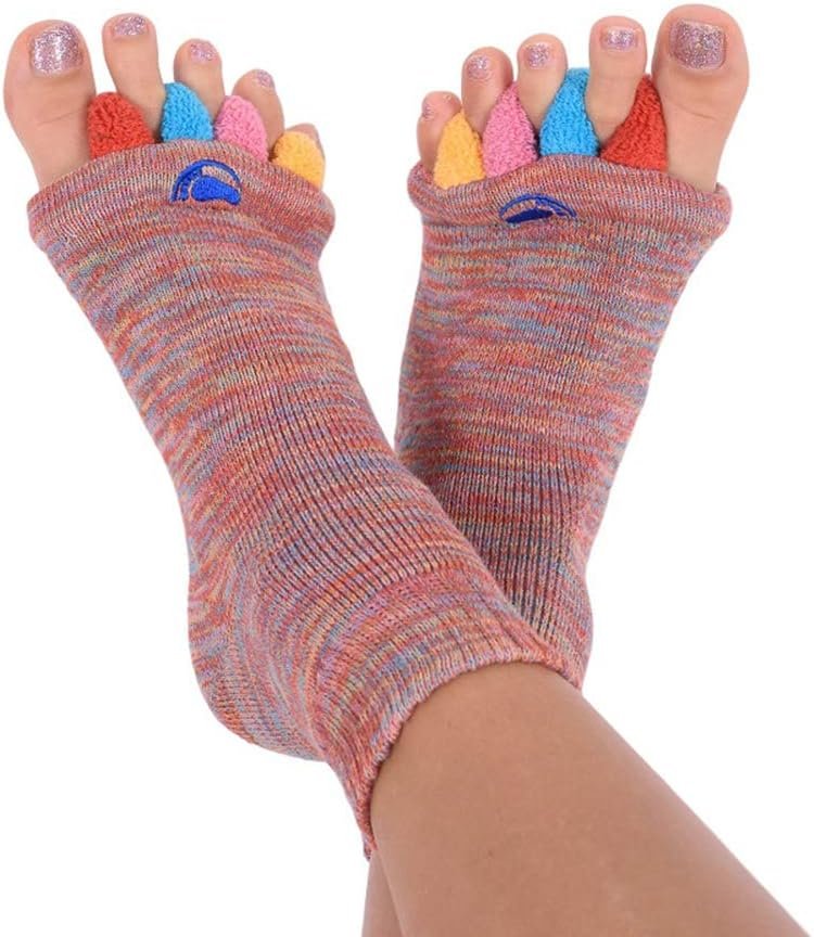 My Happy Feet Foot Alignment Socks with Toe Separators for Men or Women