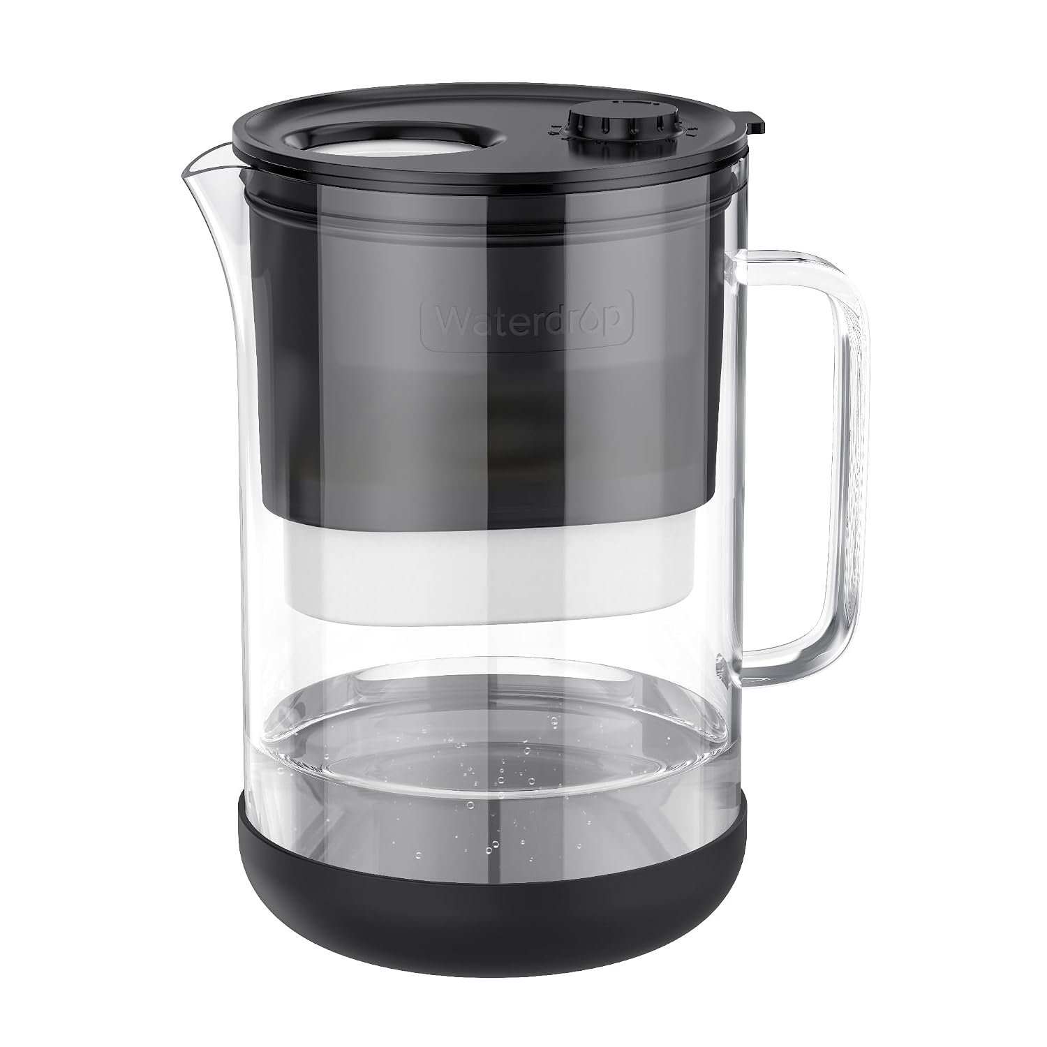 Waterdrop PT-09BL 10-Cup Large Glass Water Filter Pitcher, Eco-Friendly
