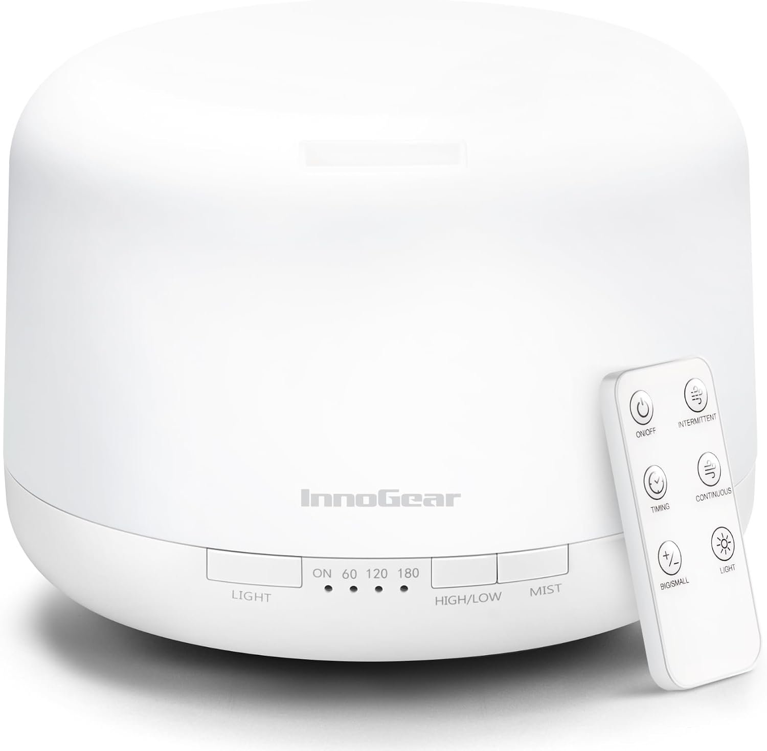 InnoGear 500ml Essential Oil Diffuser for Home Cool Mist Humidifier A White